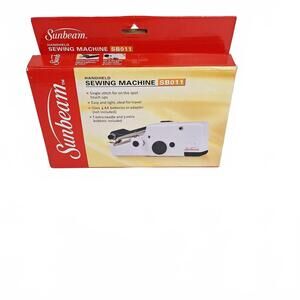 Sunbeam Portable Cordless Handheld‎ Sewing Machine SB011 White